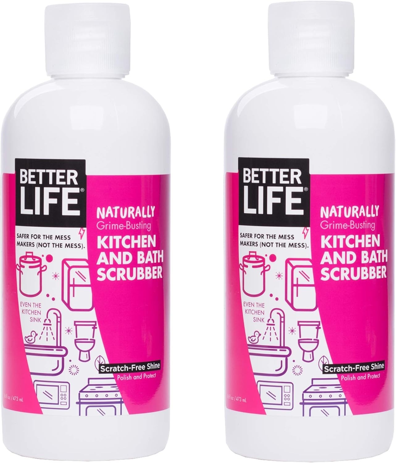 Sink Scrubber, Kitchen and Bath Cleaner, Tub and Tile Scrub, Stainless Steel …