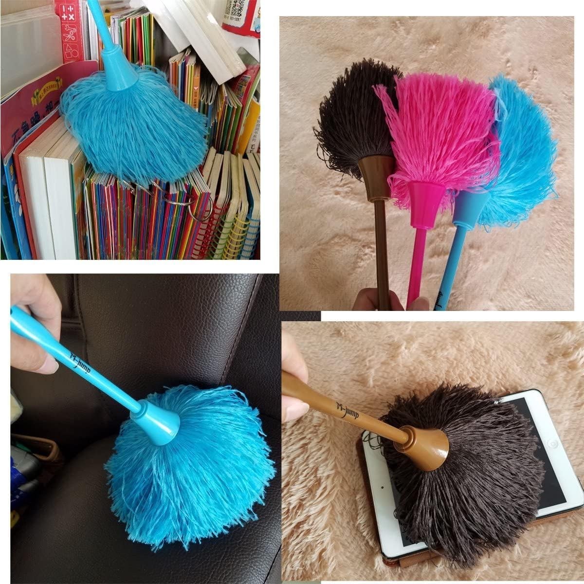 Gentle 3 Pack Microfiber Dusting Duster – Ergonomic Hand Grip for Easy Use