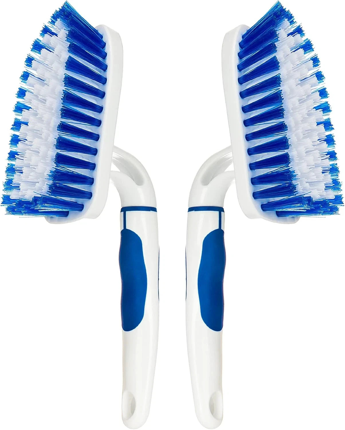 2-Pack Scrub Brush for Cleaning with Long Handle,Medium Firm Brush Bathroom Clea