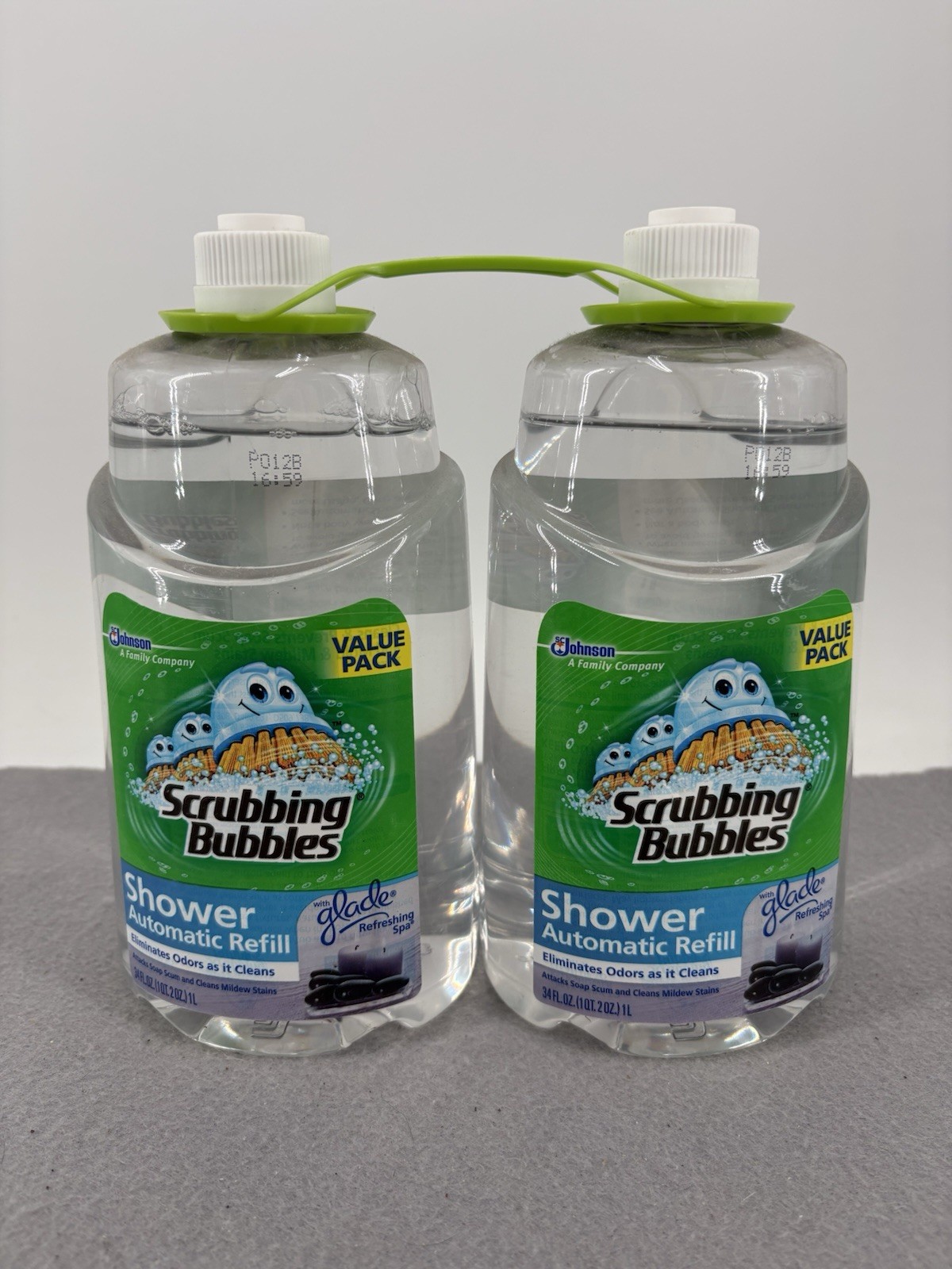 Scrubbing Bubbles Automatic Shower Cleaner Refill 2 Pack Refreshing Spa 34oz NOS