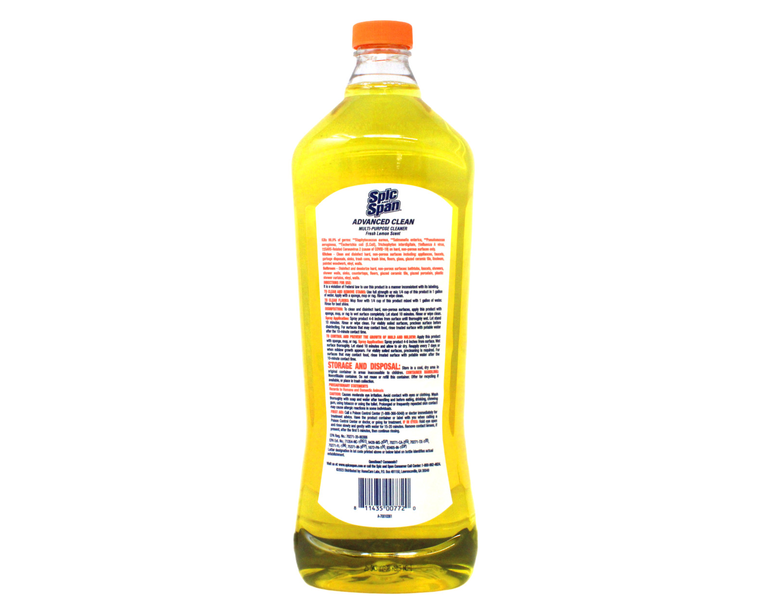Spic and Span Lemon Multi-Surface Cleaner 34oz Liquid