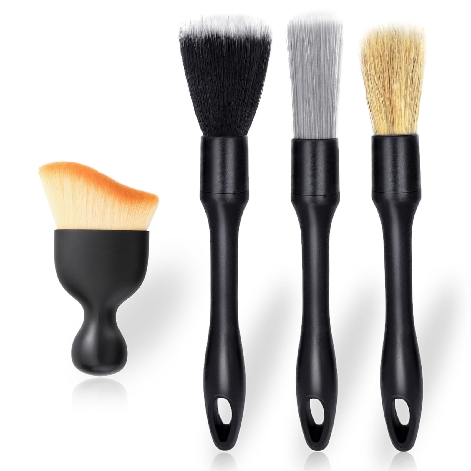 4 Pcs Car Detailing Brush Set for Interior Exterior Cleaning Car Wash Wheels