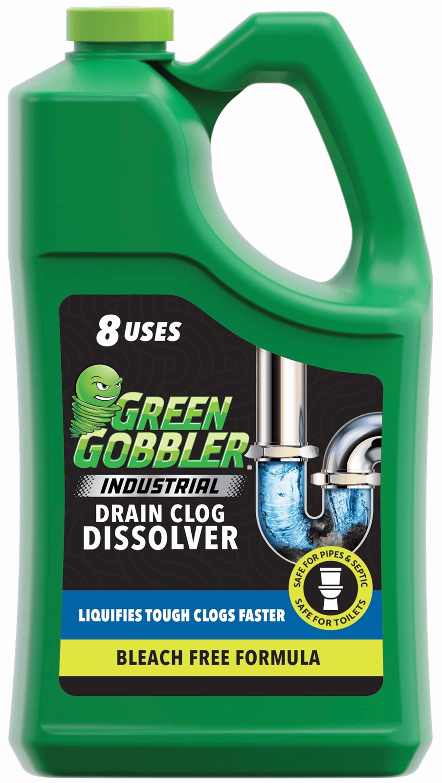 Green Gobbler Industrial Strength Drain Clog Cleaner Gel – 1 Gallon