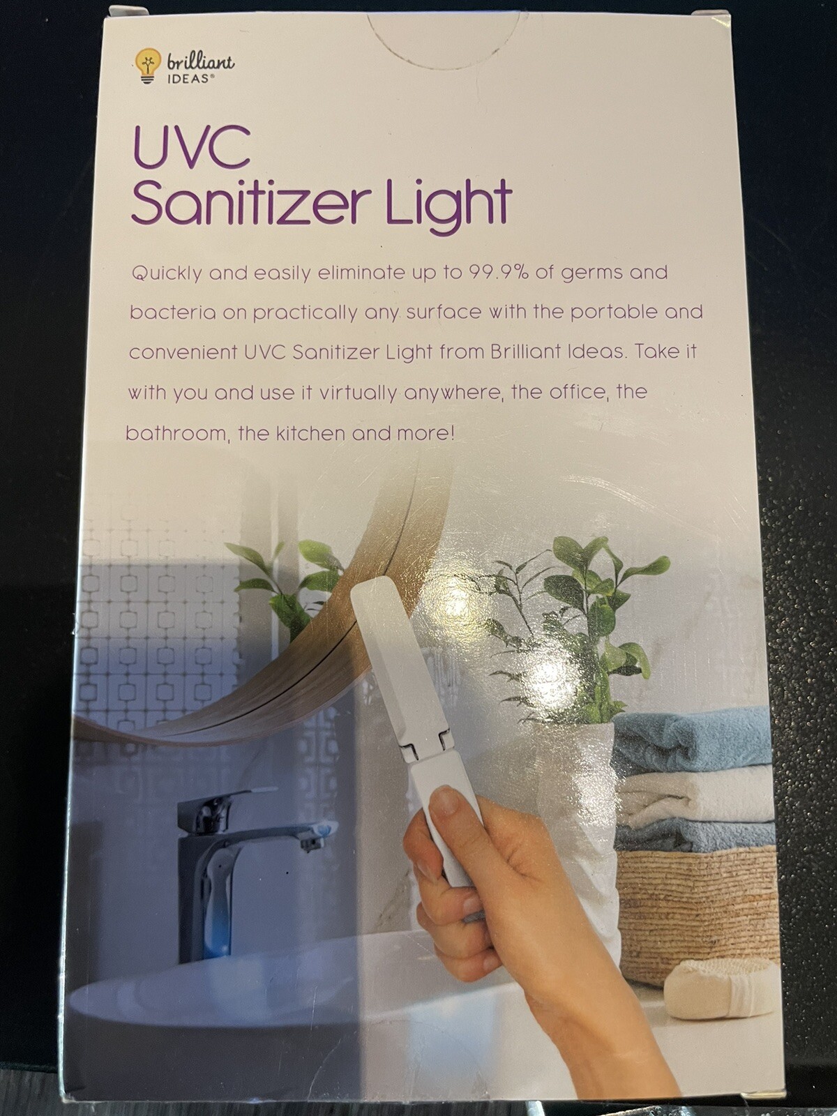 New! UVC Sanitizer Light Kills 99.9% of germs within 30s Brand New Sealed
