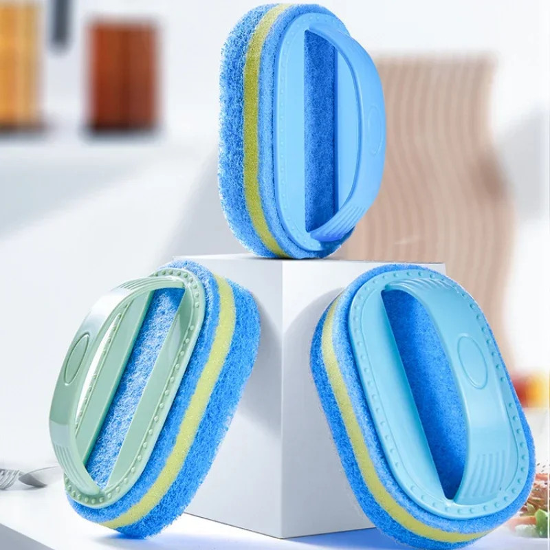 Kitchen Bathroom Toilet Cleaning Magic Sponge Glass Wall Cleaning Bath Brush Han