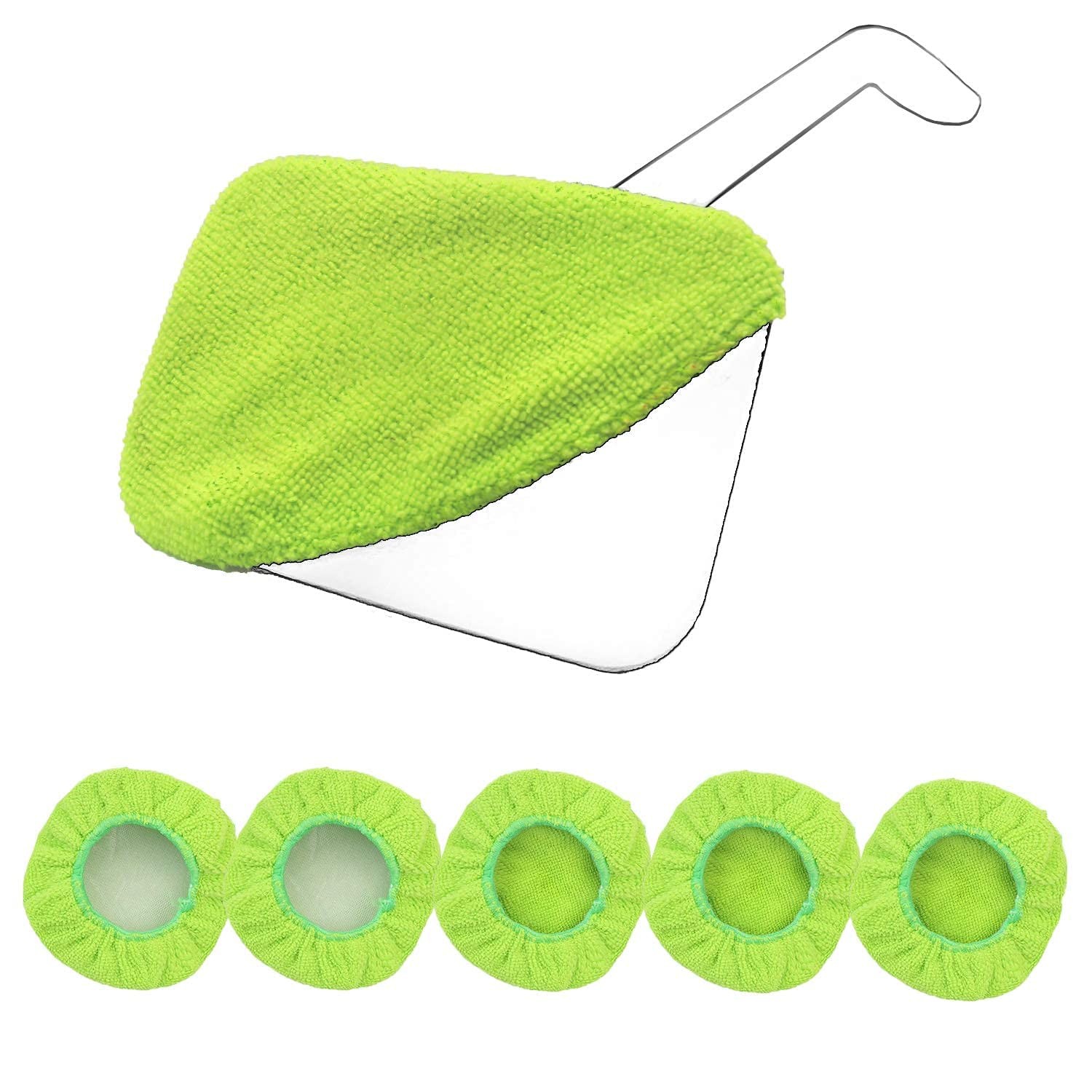 XINDELL 5 Pack Windshield Cleaner Microfiber Pads – Washable & Reusable Repla…