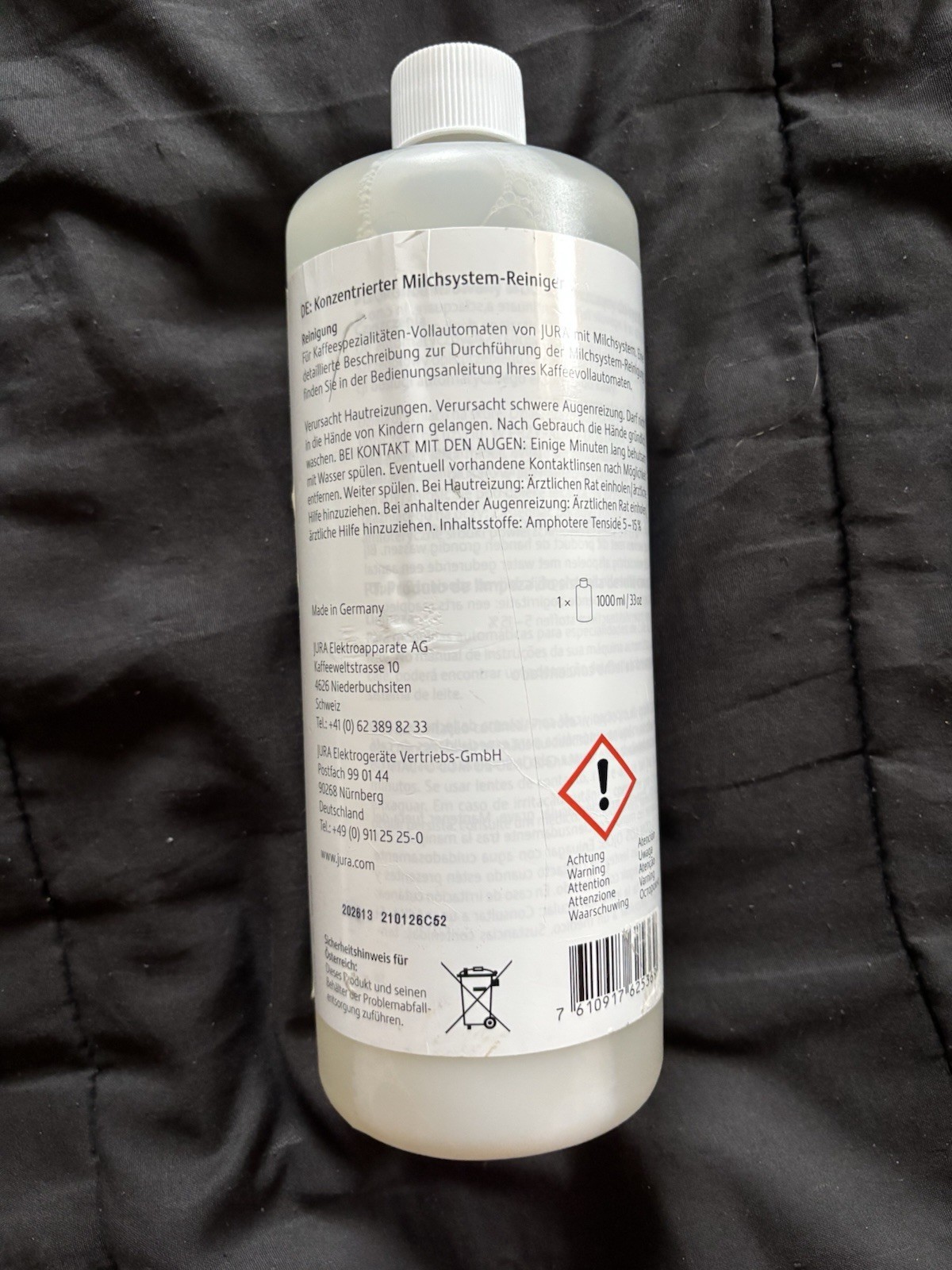 JURA Milk System Cleaner Liquid 1000 ML