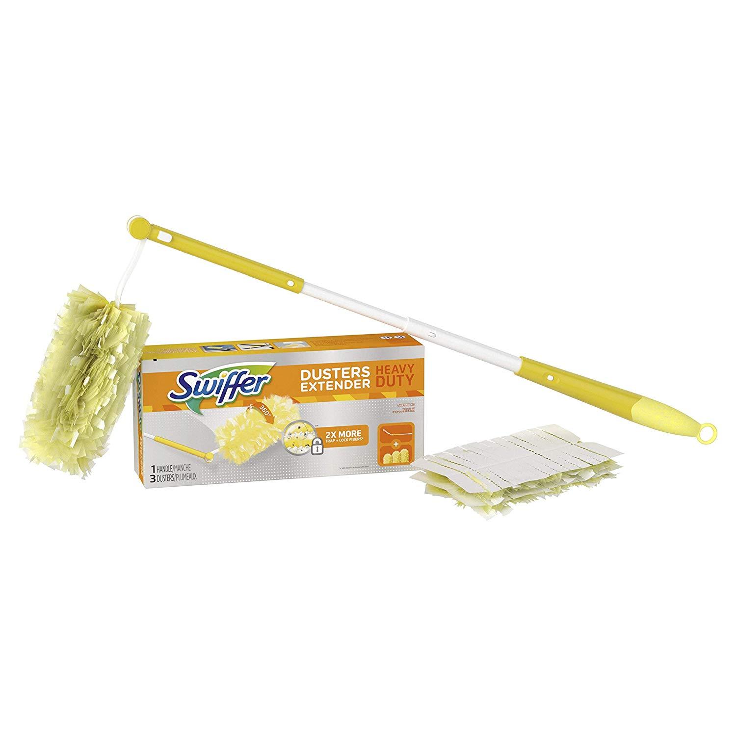 Swiffer 360 Dusters Extendable Handle Starter Kit, 3 Count Duster Refill