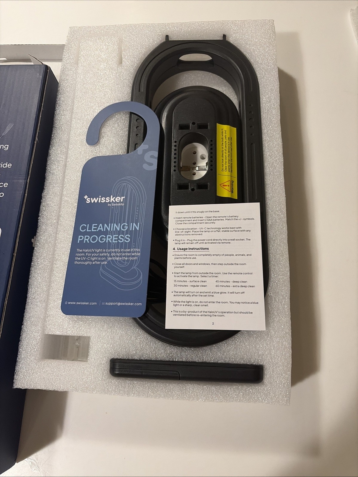 HaloUV Swissker by Swissklip, HaloClean UV Original Home Disinfection Device NEW
