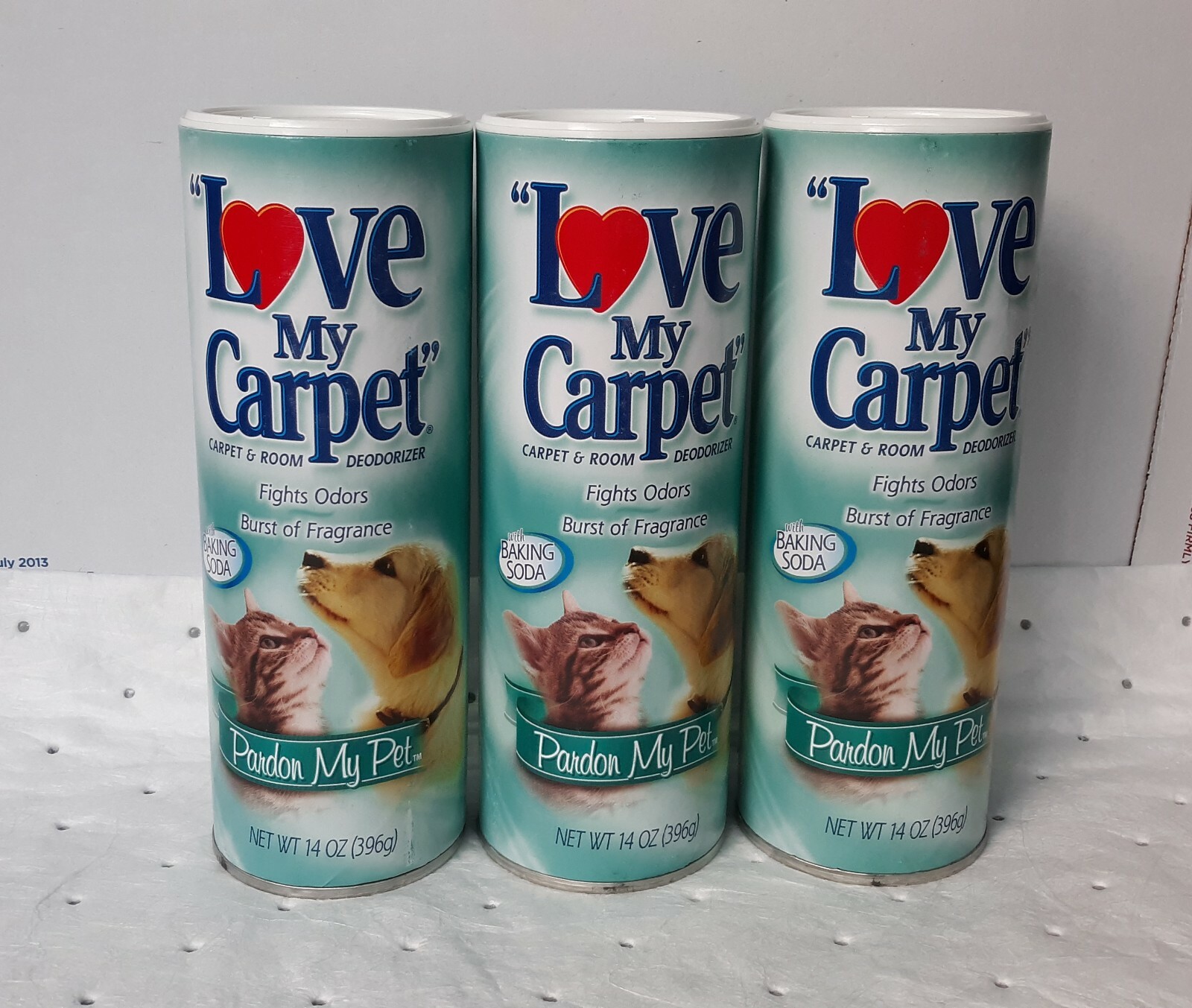 3 Love My Carpet Room Deodorizer Powder 14 oz each PARDON MY PET