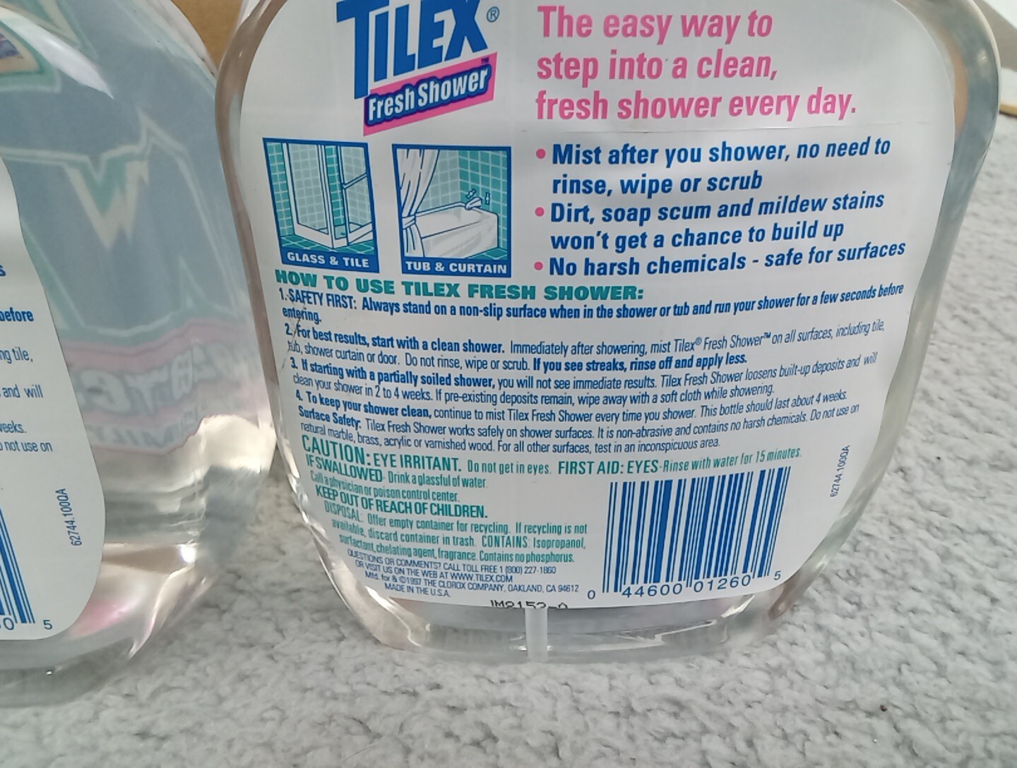 2x Vintage Tilex Fresh Shower Daily Shower Spray Cleaner Discontinued 32oz New