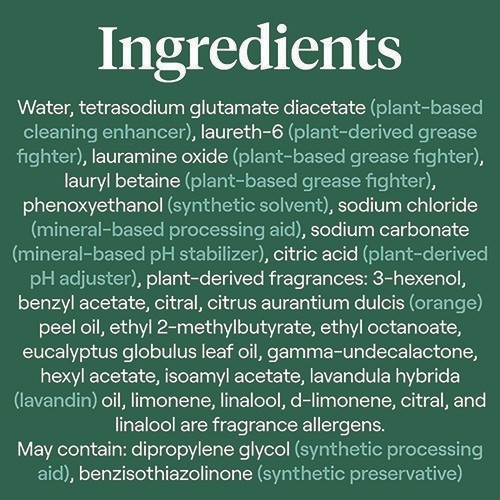 Seventh Generation Foaming Dish Spray, Mandarin Orange Scent, 16 oz Bottle