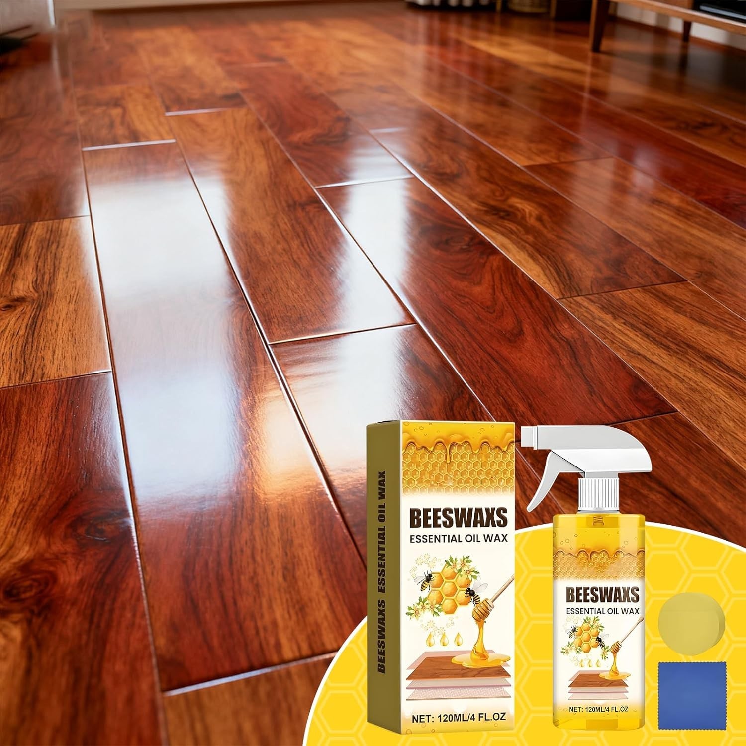 Versatile Natural Wood Polish Spray – Nourish & Safeguard Furniture Surfaces