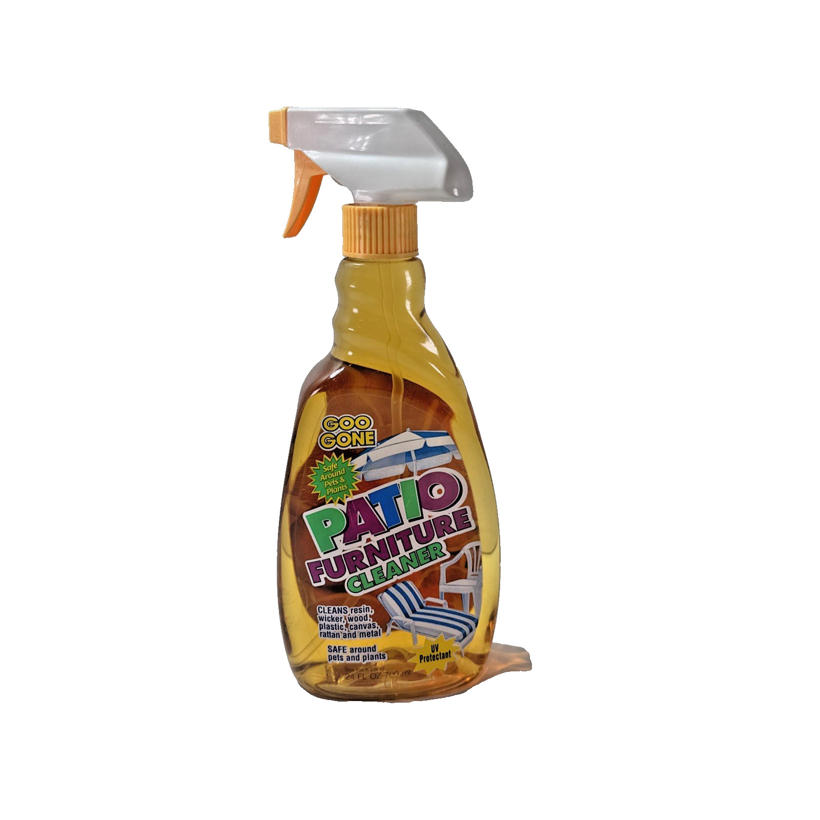 NOS Goo Gone Outdoor Patio Furniture Cleaner Citrus Spray Rattan Wicker Metal