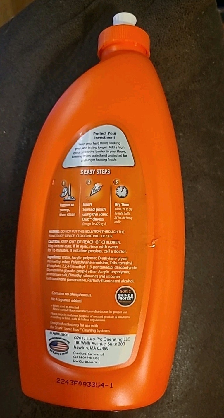 SHARK Wood & Hard Floor Cleaner Wood Floor Polish 28 oz. Discontinued NEW