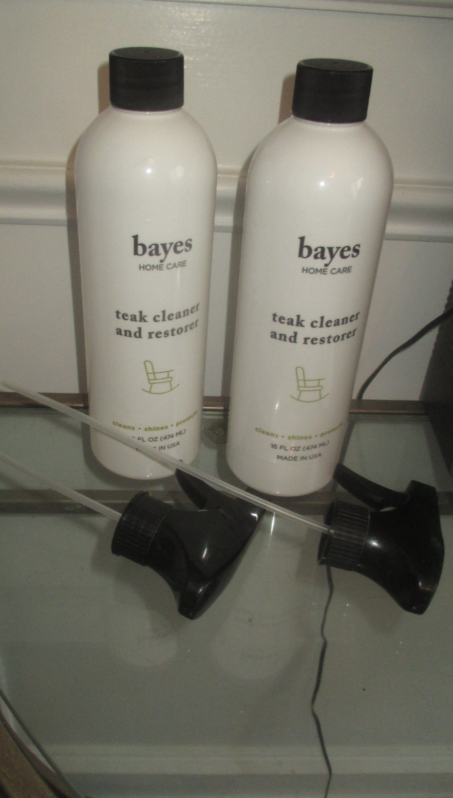 BAYES “NEW” lot of 2 Teak Cleaner and Restorer 16 fl oz
