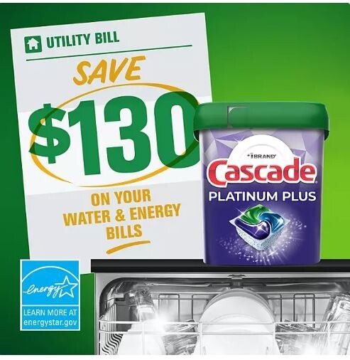 Cascade Platinum Plus ActionPacs Dishwasher Detergent Pacs, Fresh Scent (81 ct.)