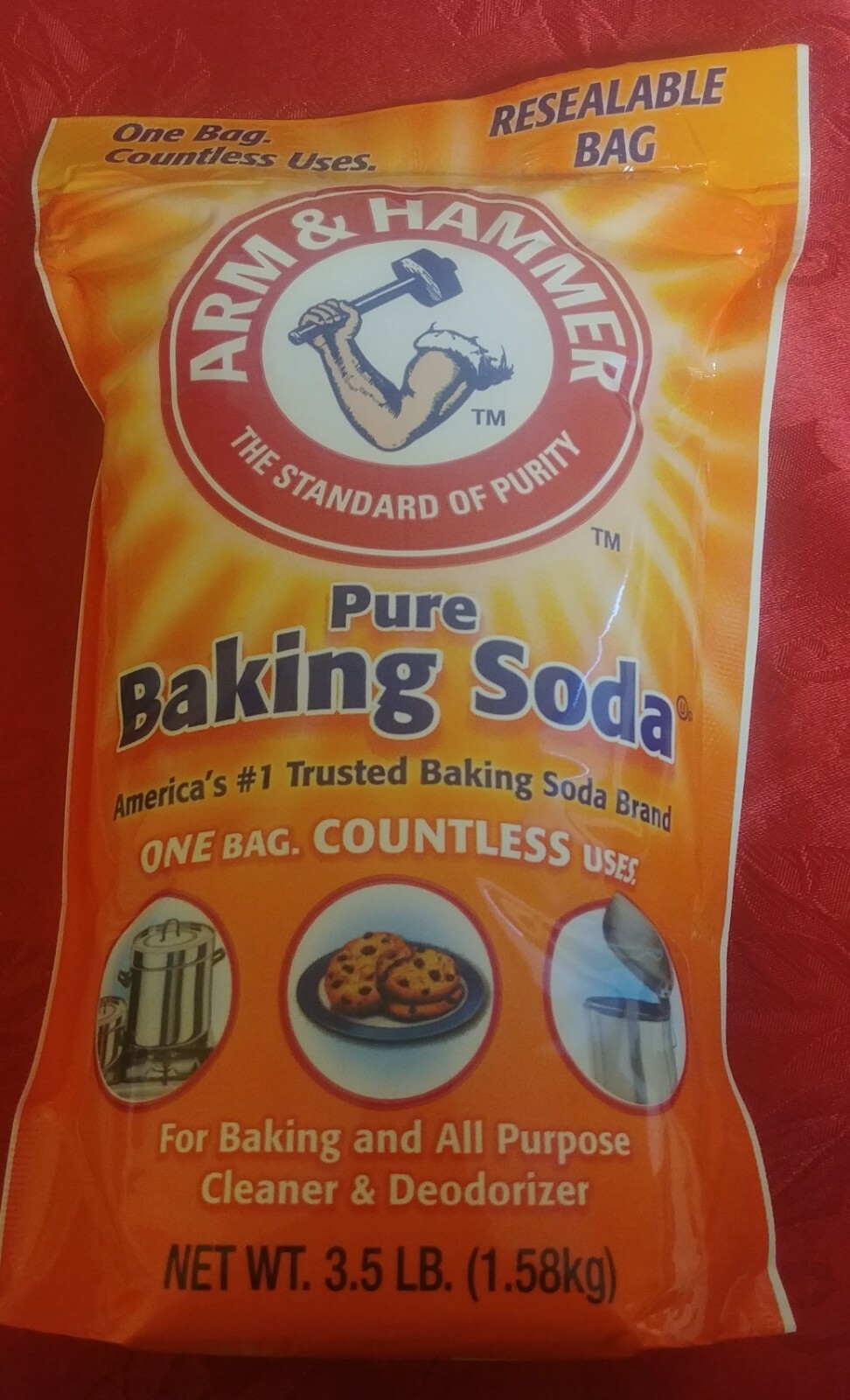 Arm & Hammer Pure Baking Soda, 3.5 lb (2 pack)