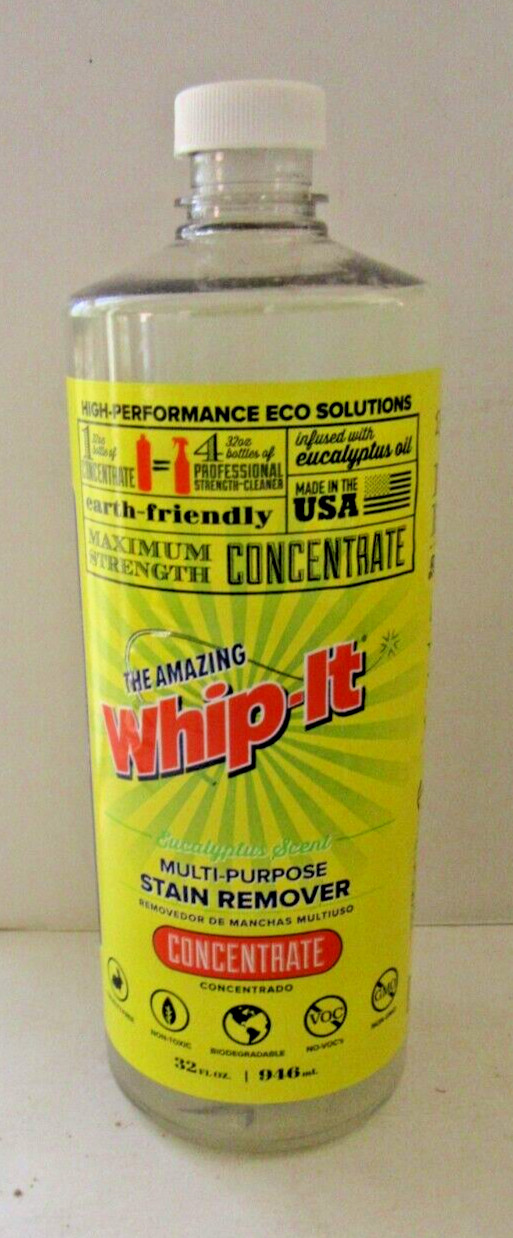 32 oz Whip-It Concentrate All Purpose Cleaner & Stain Remover Non Toxic