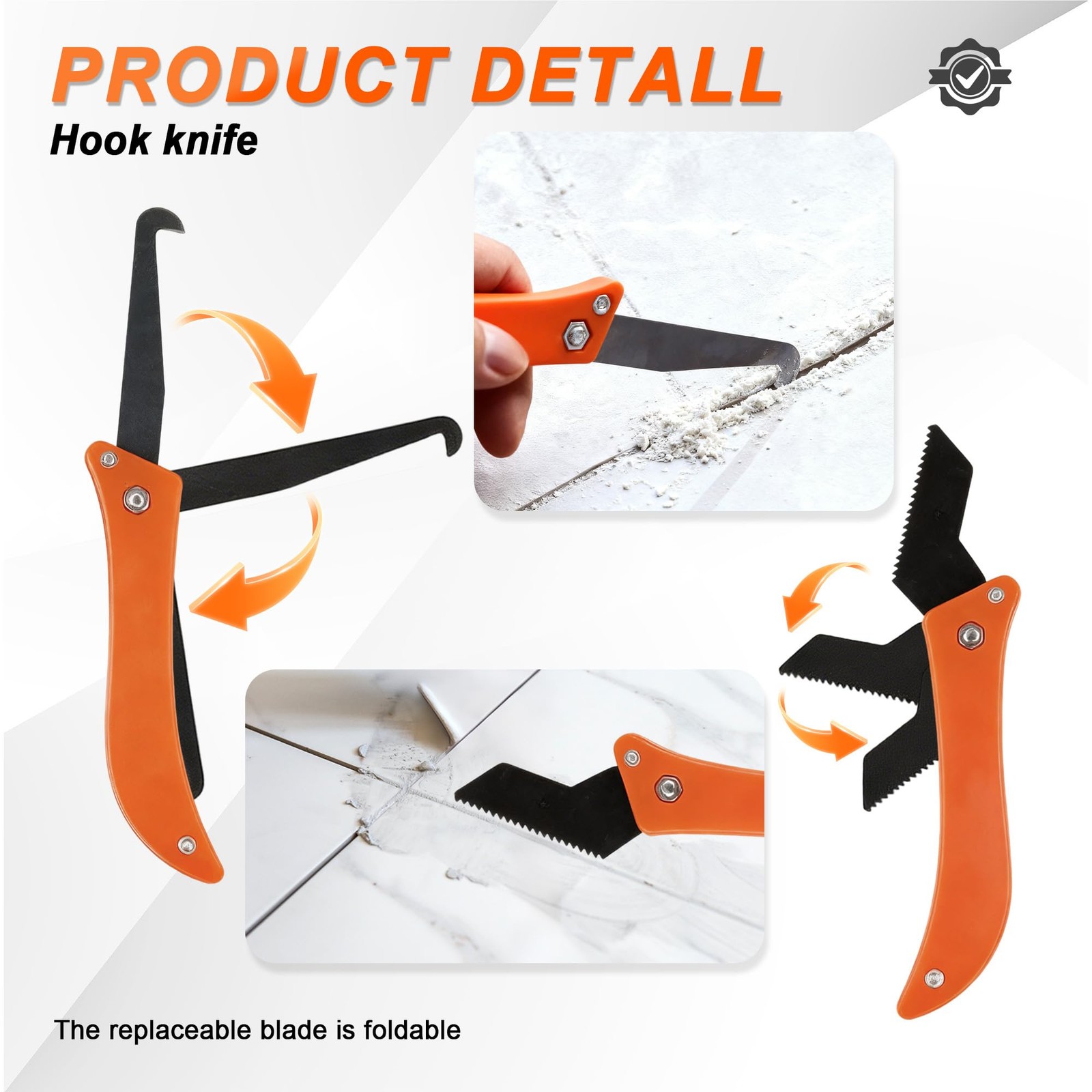 23 Pack Grout Removal Tool Kit, 2 Tile Grout Saws with 6 Extra Blades, 2 Hand…