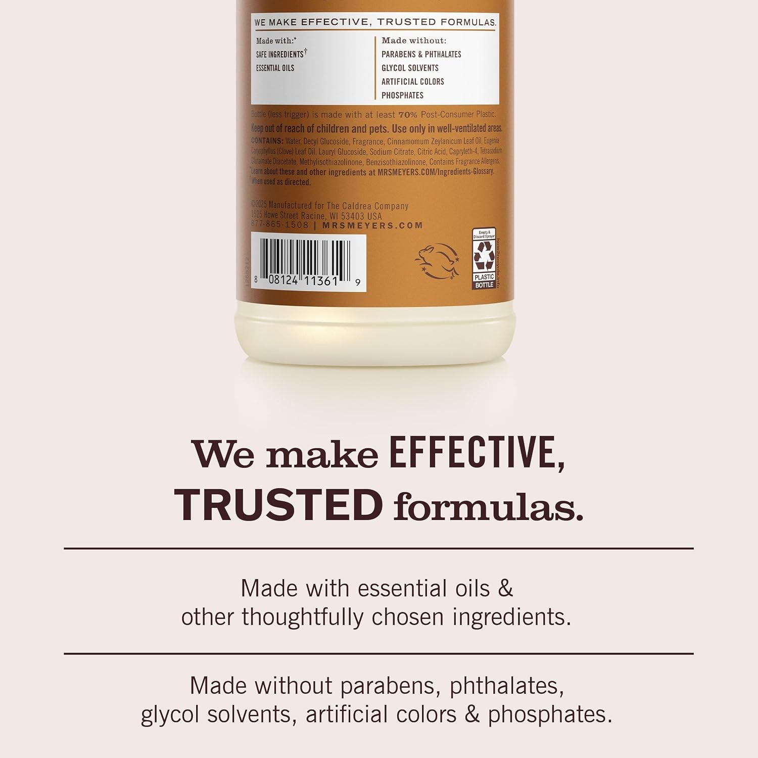 MRS MEYERS Multi Surface Everyday Cleaner 16 Oz Acorn Spice Scent Home Multi