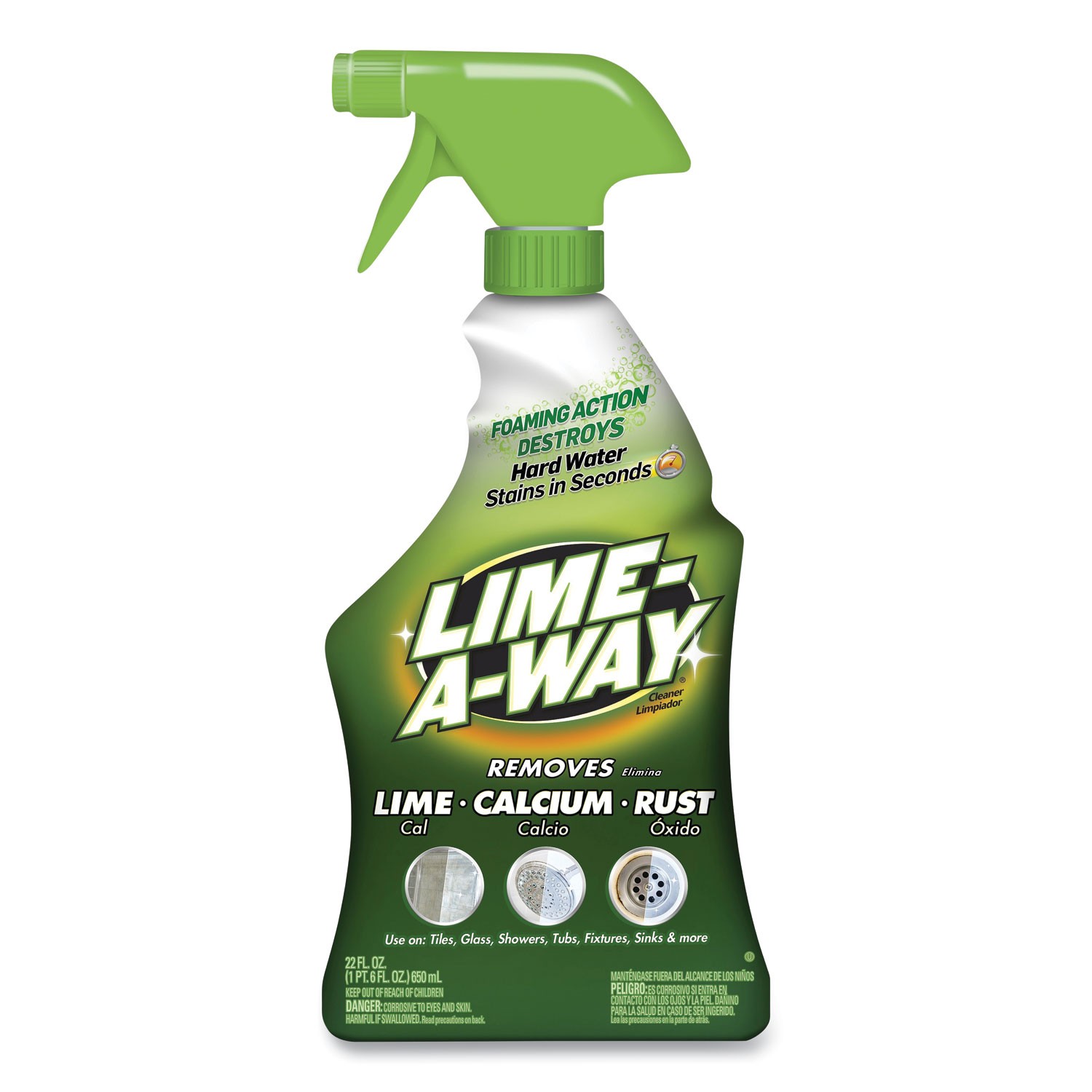 LIME-A-WAY® Lime, Calcium and Rust Remover, 22oz Spray Bottle
