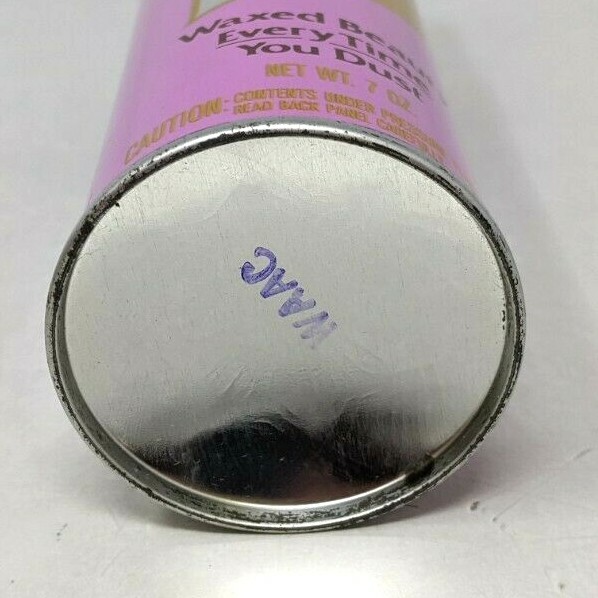 VTG 1982 SC Johnson Wax Pledge Waxed Beauty Lavender 7 Oz Metal Dust Spray Can