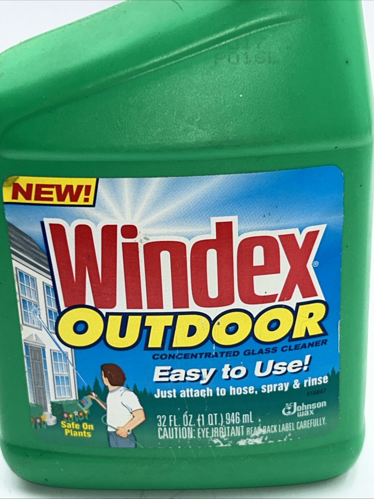 Discontinued Windex Outdoor Window Glass Cleaner Concentrate 32 Oz New Old Stock