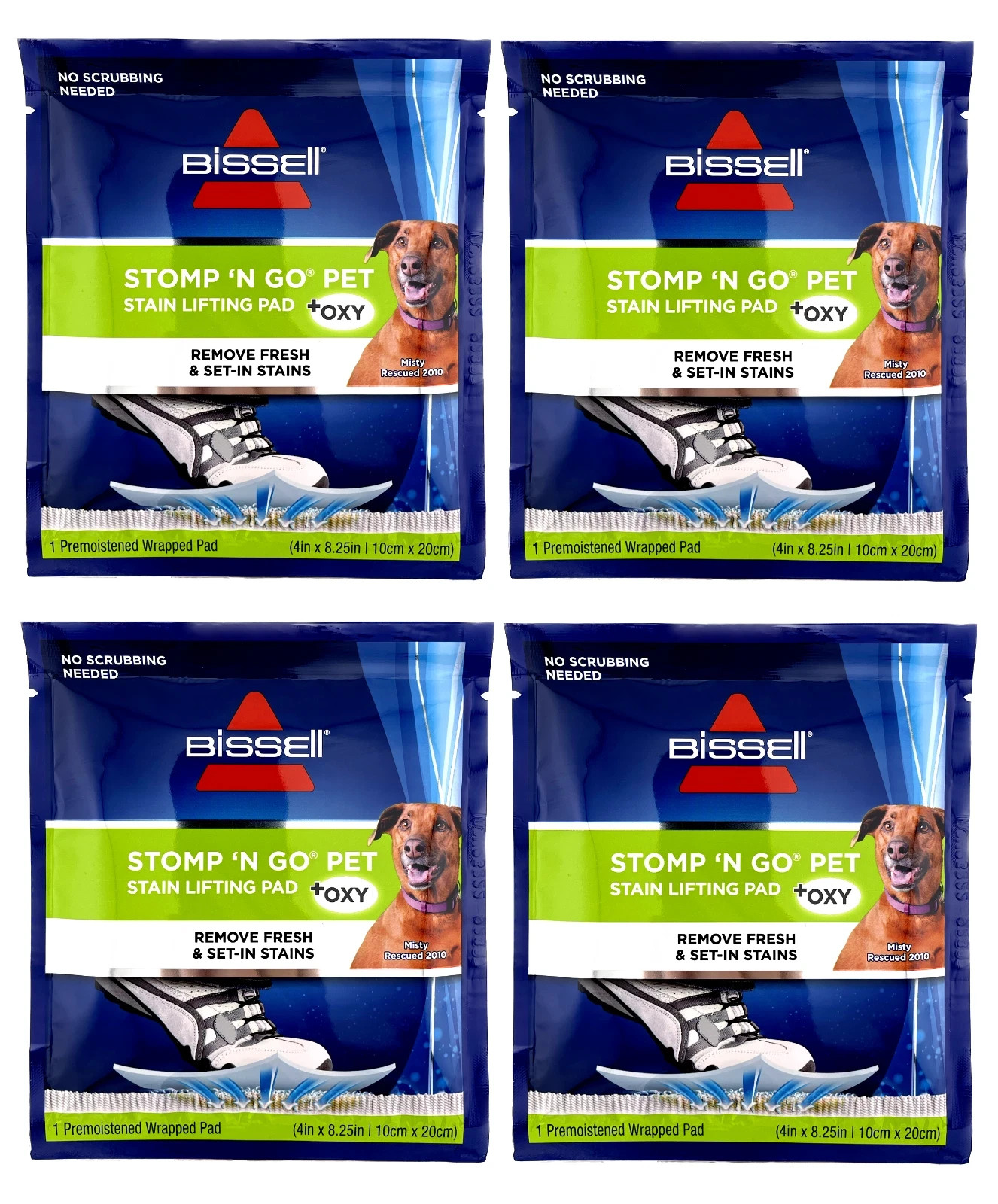 Bissell Stomp ‘N Go Pet Lifting Pads + Oxy for Stain Removal on Carpet & Rugs