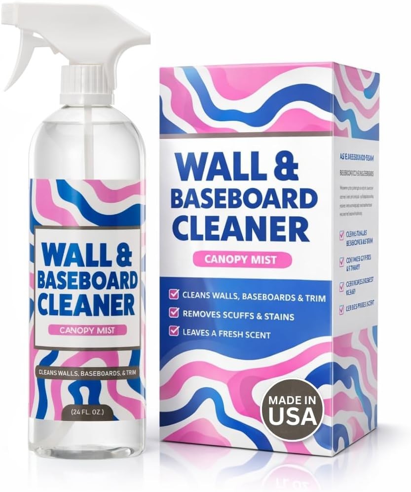 812 Wall & Baseboard Cleaner Spray – Safely Cleans Painted Walls, Baseboards,…