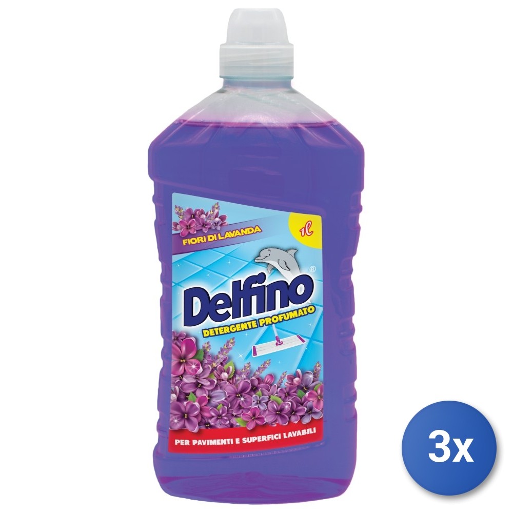 3X Dolphin Floors 1000 Ml Lavender
