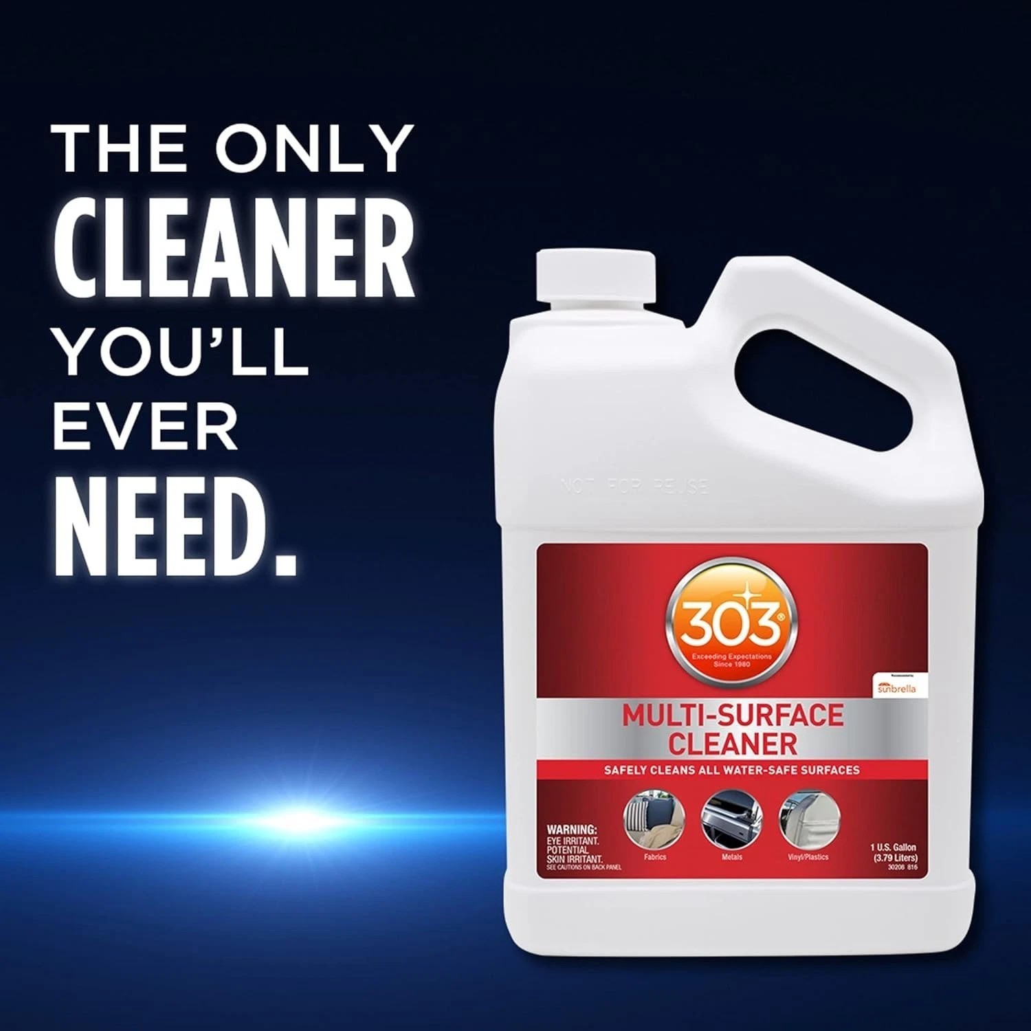 Multi-Surface Cleaner Gallon: Sunbrella Approved, Residue Free, Fabric & Viny…