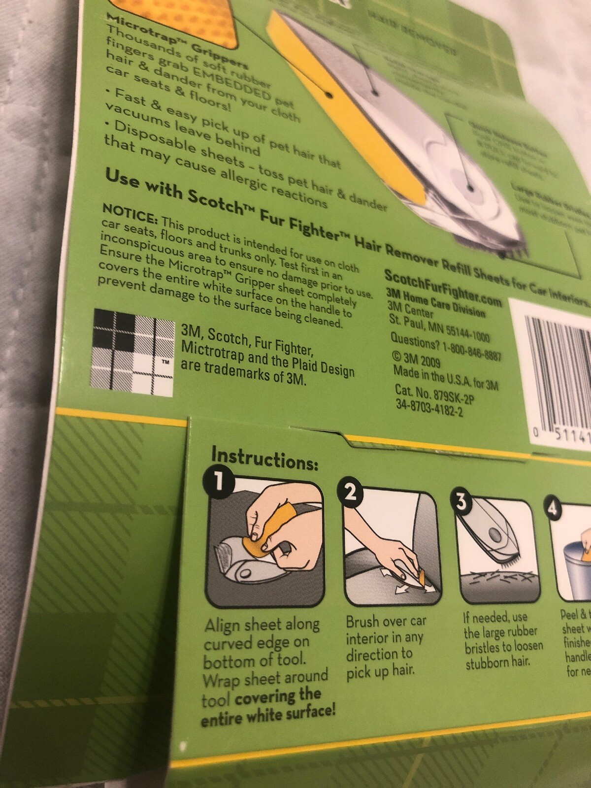 Scotch Fur Fighter Starter Kit 1 Handle 2 Refill Sheets Factory Sealed