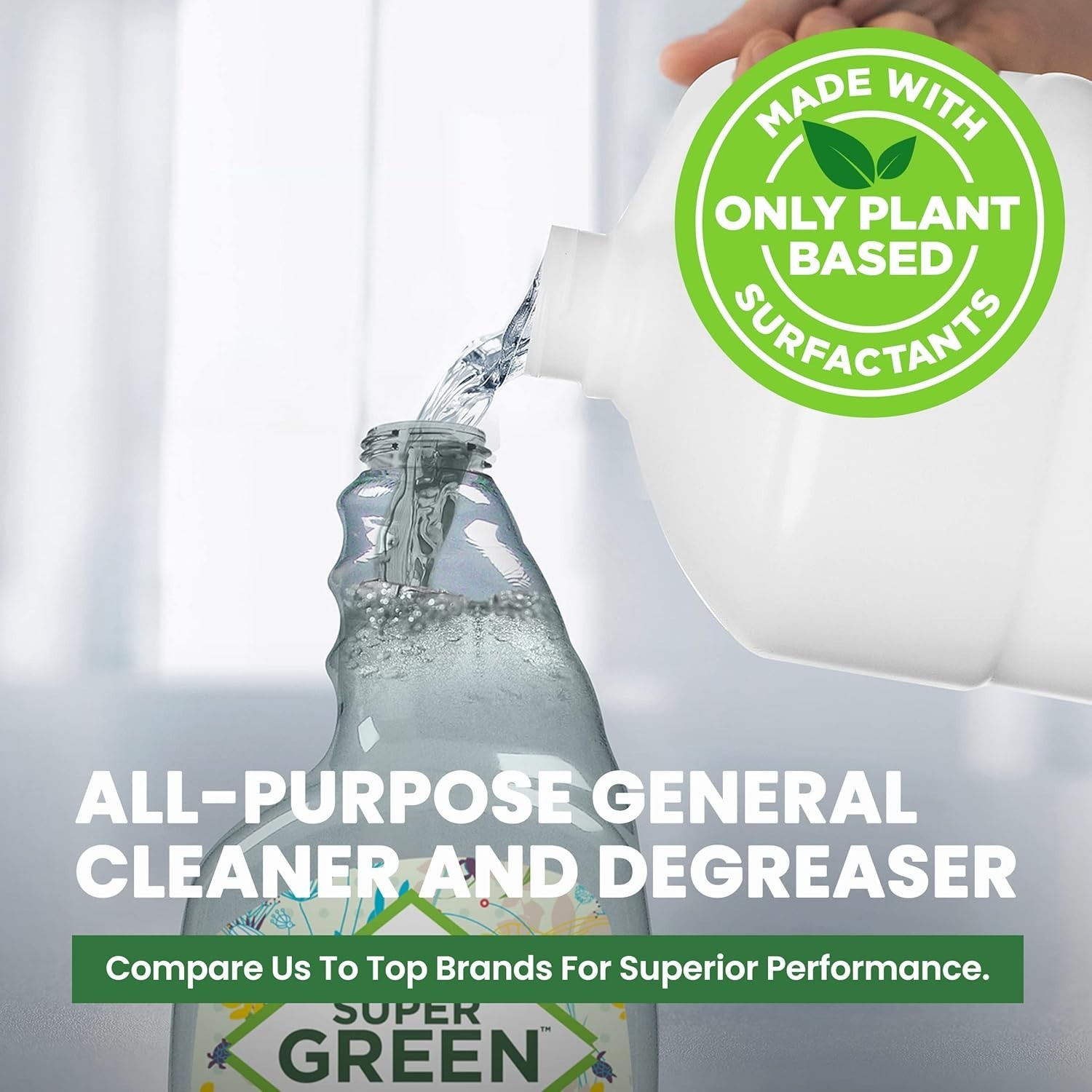 All-Purpose -Based Cleaner Degreaser 32oz Cucumber Scent Non-Toxic Stall-Free…