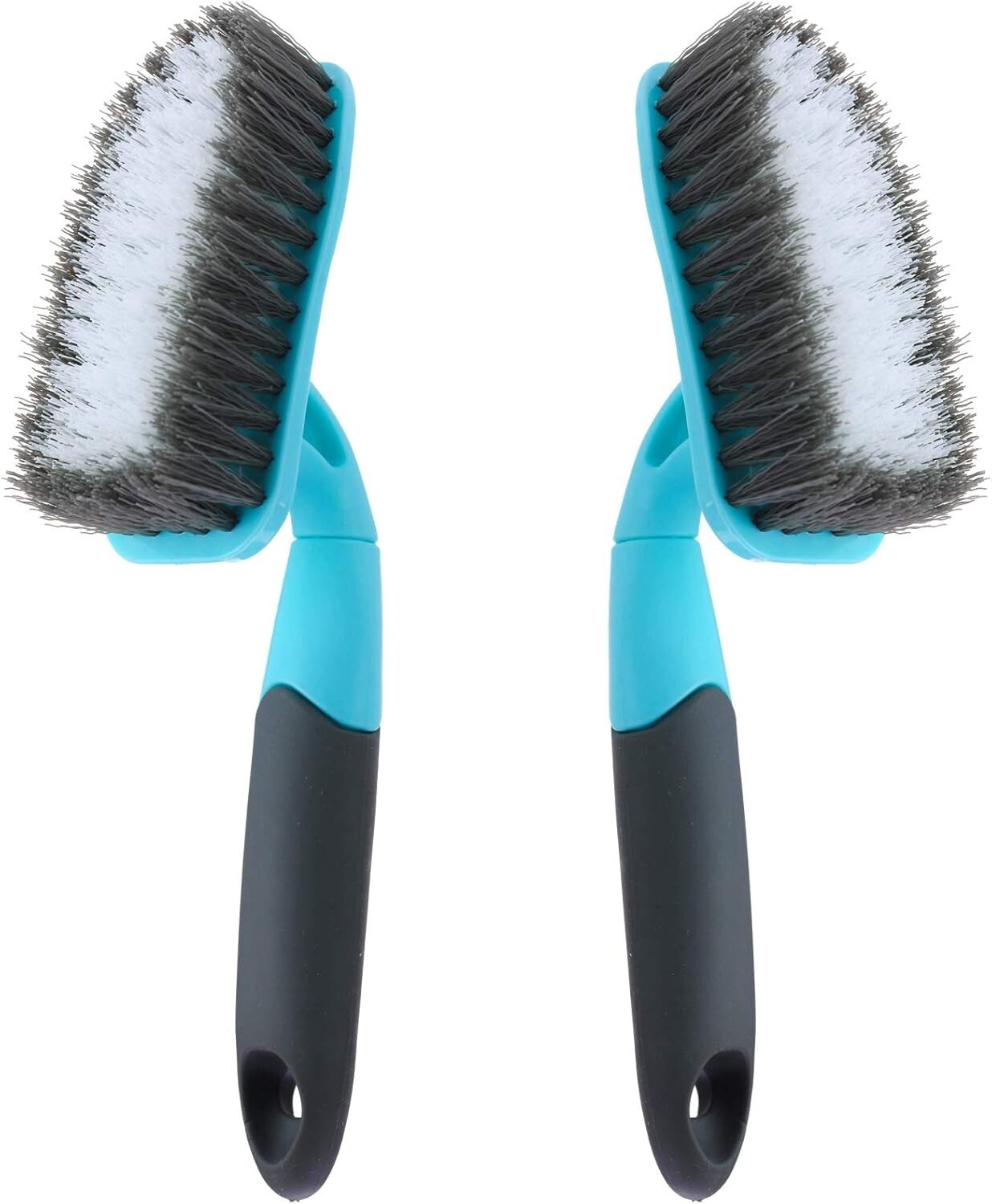 2-Pack Scrub Brush for Cleaning with Long Handle, Medium Firm Brush Bathroom NEW