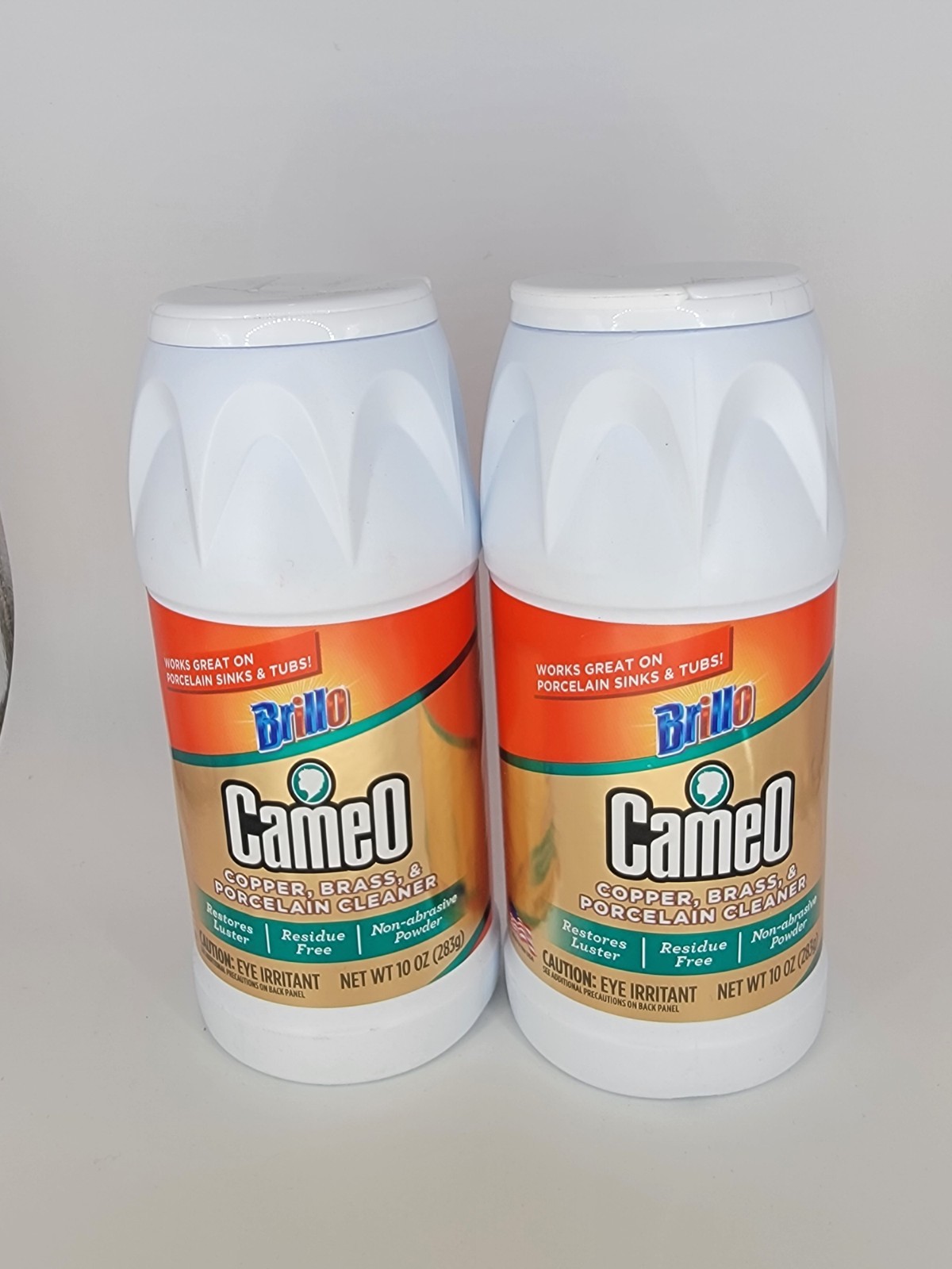 Lot of 2 Cameo Copper Brass Porcelain Cleaner 10 oz
