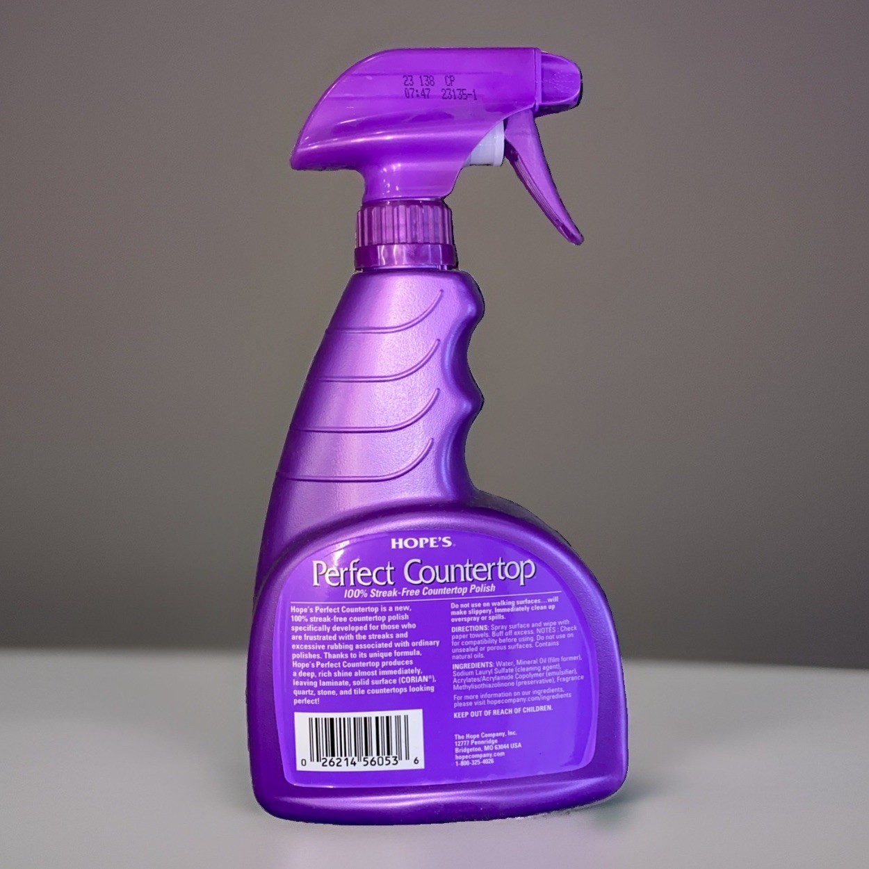 HOPE’S Perfect Countertop Cleaner and Polish 22-Ounce Streak-Free Pack of 2