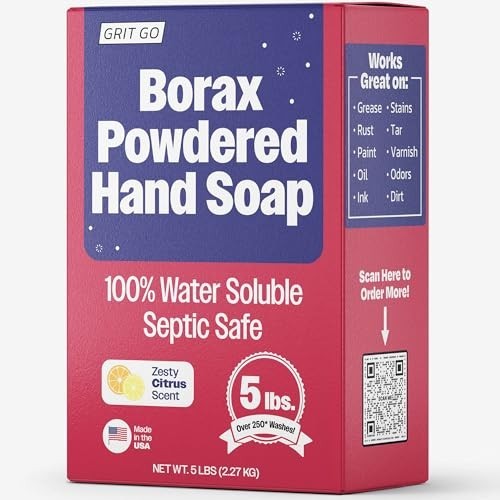 Powdered Hand Soap 5 lb Heavy-Duty Cleaning Septic Safe Water Soluble Grease