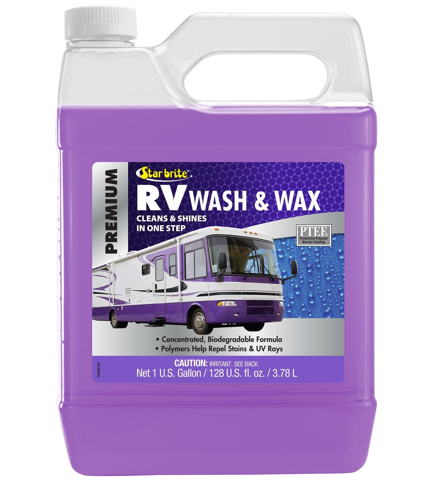 STAR BRITE RV Wash & Wax w/PTEF 71500 One Step Concentrated Cleaner – Gallon
