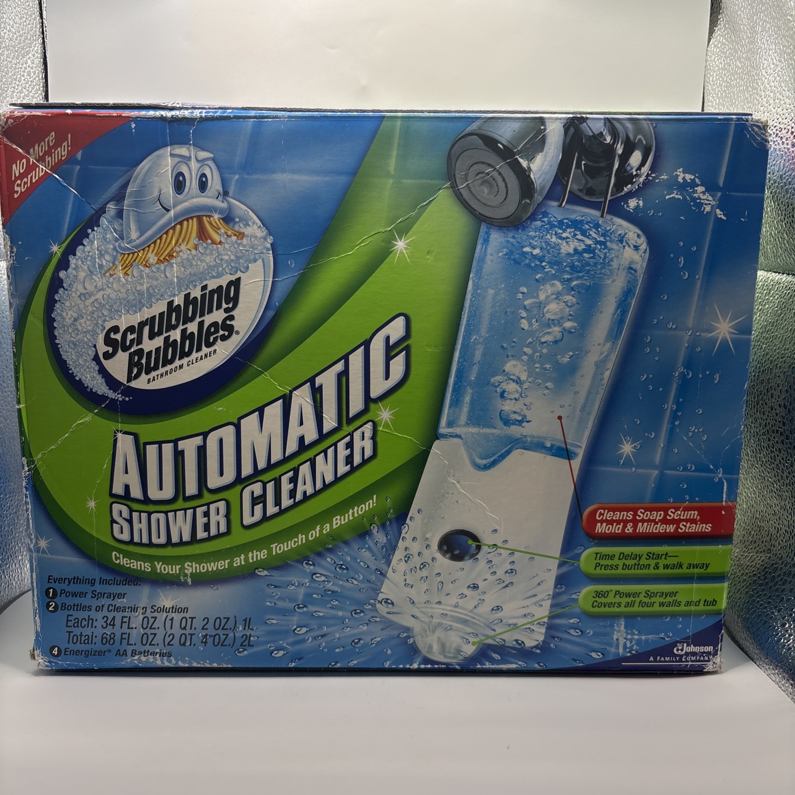 Scrubbing Bubbles Automatic Shower Cleaner With 2 Refills 68 Oz NEW Open Box