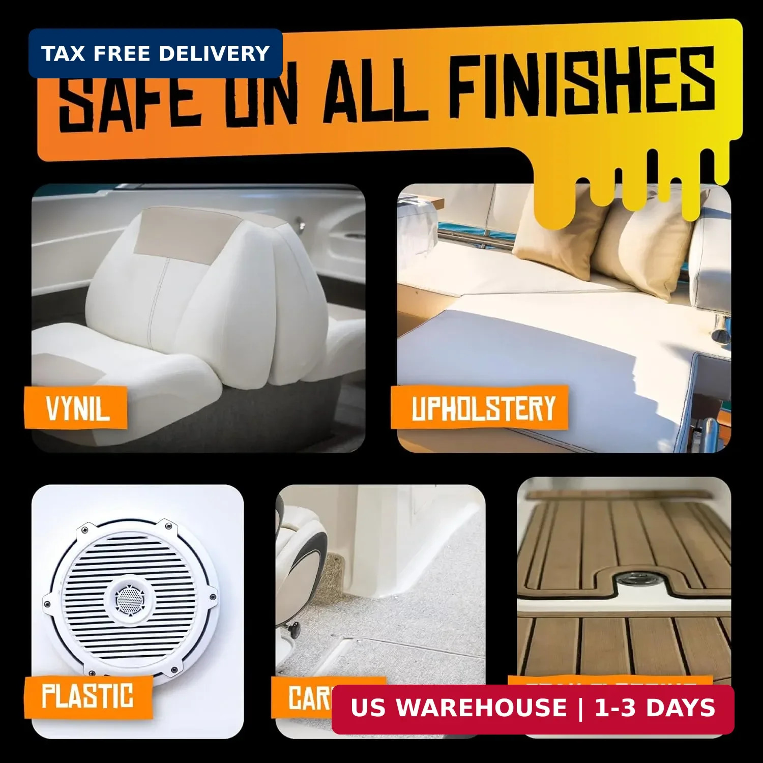 Boat Juice Interior 2-in-1 Vinyl Boat Seat Cleaner & Ceramic UV Protectant Spray