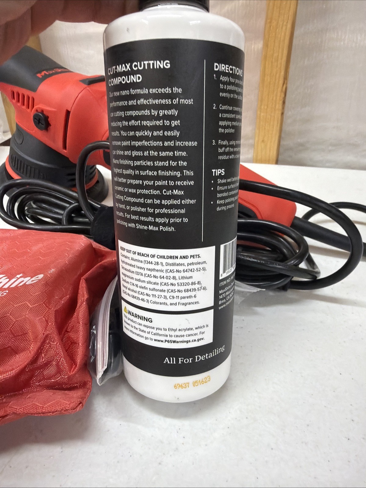 MAXSHINE 5″ Plate M8S V2 Dual Action Polisher 100W 8mm – NEW IN BOX