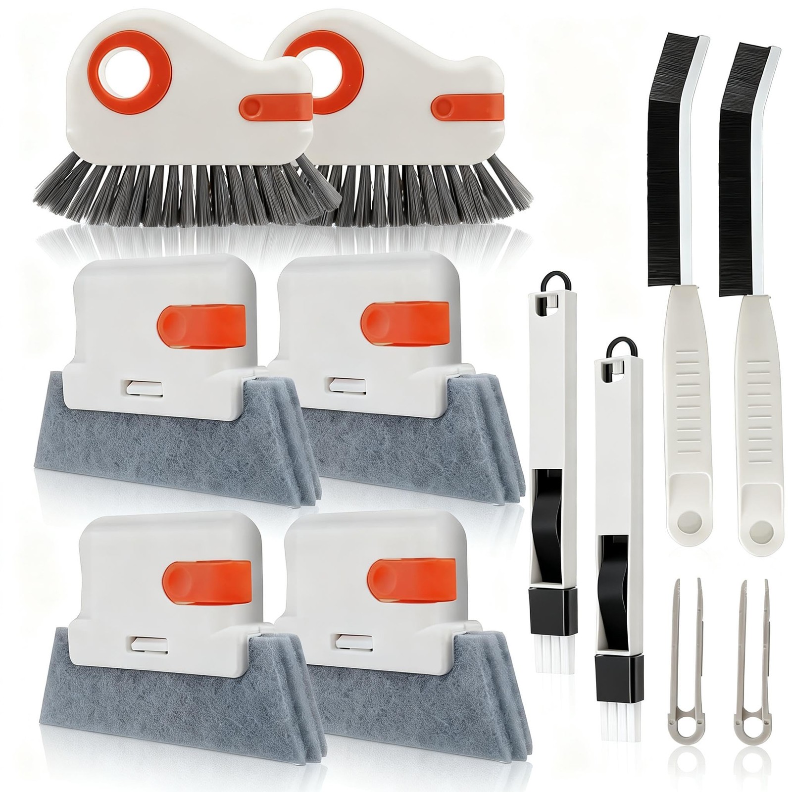 12pcs Window Track Cleaner Tool Set, Window Sill & Groove Cleaning Brushes wi…
