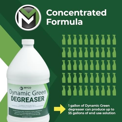 Biodegradable Heavy-Duty Green Degreaser 1 Gallon – pH 12.4, VOC-Free, Multi-Sur