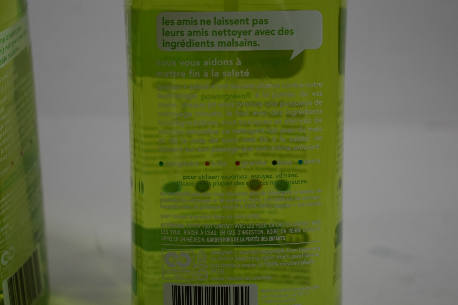 Lot of 2 Method All Purpose Surface Cleaner Lime + Sea Salt 28 oz Spray Bottles