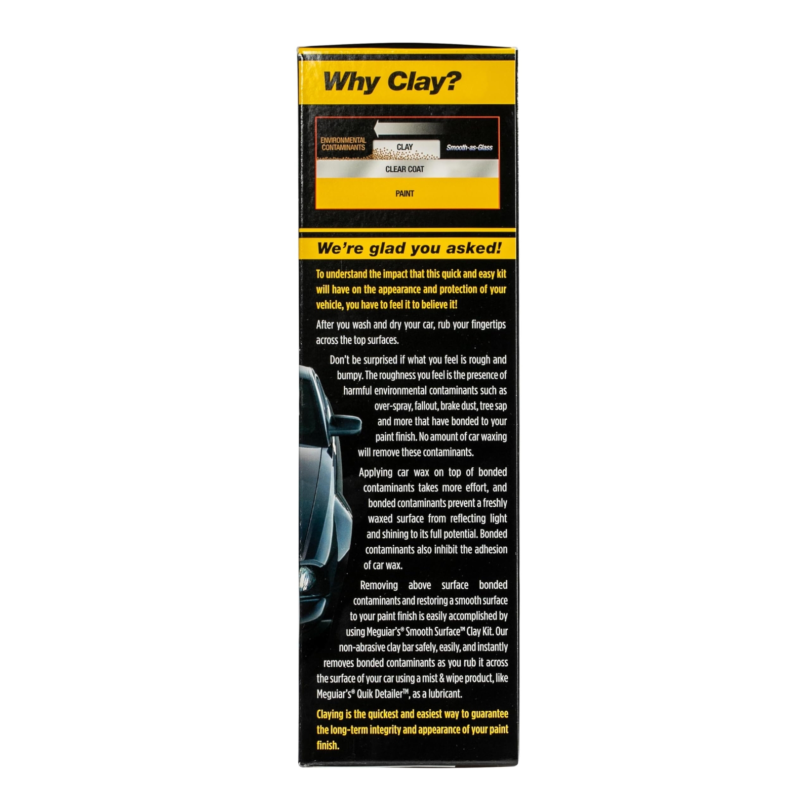 Meguiar’s G191700 Smooth Surface Clay Kit Safe and Easy Car Claying for Smooth