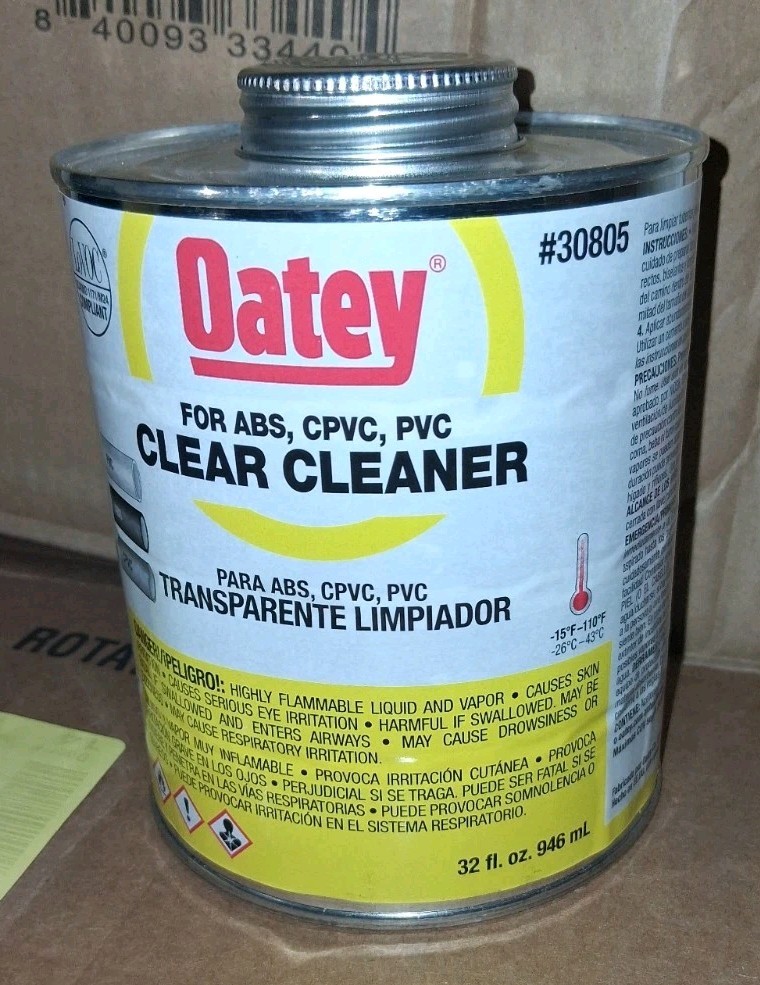 OATEY 30805 Clear Cleaner 32 fl oz