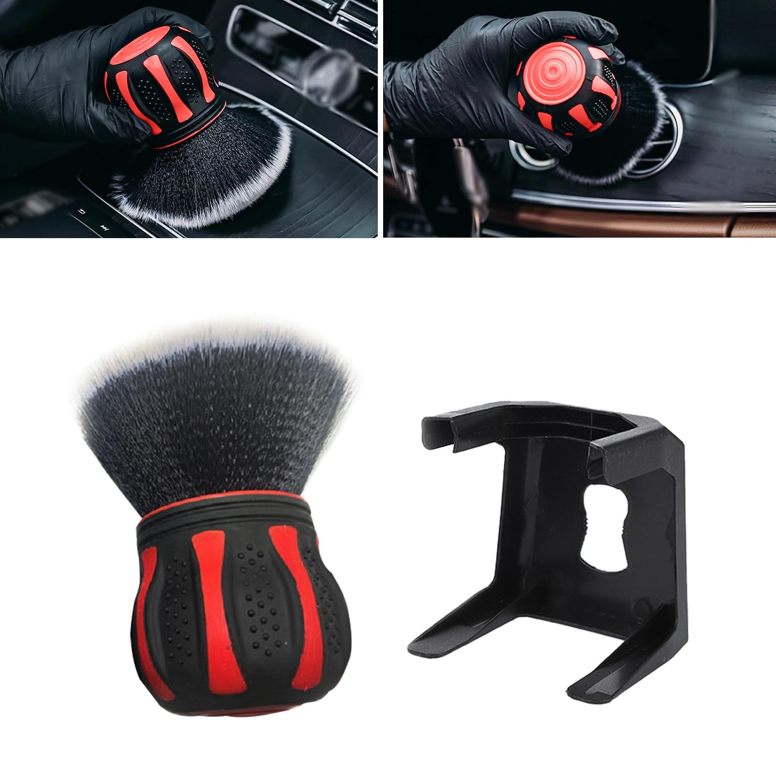 1 PC Car Detail Brush, Car Beauty Tools, Ultra Soft Detailing Brush with Stor…