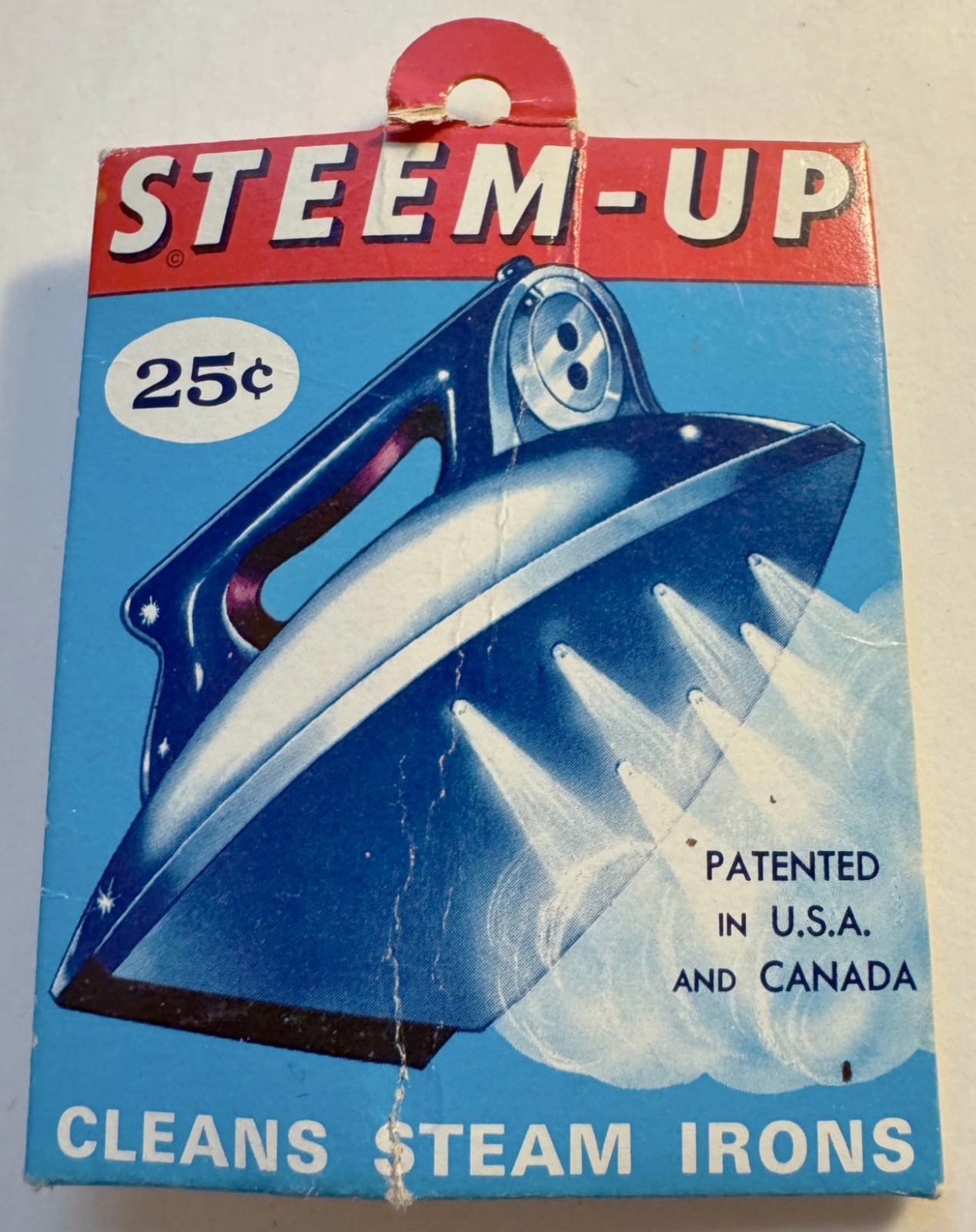 Vintage Steem-Up Hot Iron Cleaner w/Instructions