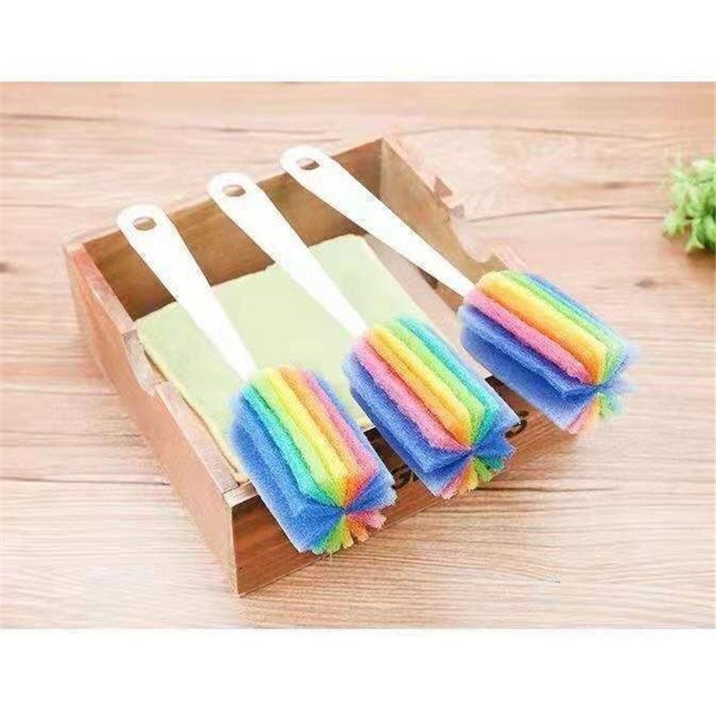 Glass Wineglass For Tool Sponge Cleaning Brush Kitchen Tea Bottle Coffee Cup